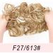 Vlasy Messy Bun Hair Piece Curly Wavy Scrunchies Extension Updo Synthetic Chignon F27/613# 60g - Buy Online on SooperMarket.com