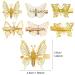 24-Piece Gold Metal Butterfly Hair Clips for Girls and Women - Stylish Hair Accessories - Buy Online on SooperMarket.com