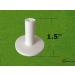FINGER TEN Golf Rubber Tee Driving Range 5 Pack - Indoor/Outdoor Practice Mat Tee Adaptor Set - White/Black Tee Holder for Hitting Mats, 1.5 Size - Buy Online on SooperMarket.com