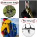Dher S Outdoor Camping Mini S Clip 10 Pack Stainless Steel S-Shaped Carabiners | Anti-Theft & Anti-Drop Clips for Backpacking & Outdoor Use - Buy Online on SooperMarket.com