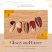 modelones Nail Polish Set Fall Winter 6 Colors Nail Polish Kit Gold Glitter Brown Quick Dry Nail Polish Manicure DIY Nail Art Salon Home Gift For Women - Buy Online on SooperMarket.com