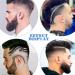 Beard Stencil & Comb Set - Perfect Beard Shaping Tool for Goat Beards Sideburns & Symmetrical Contours | 2 Pieces in Brown & Black - International Shipping Available - Buy Online on SooperMarket.com