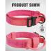 Joyal Tactical Dog Collar | Large Dog Collar with Handle & QR Code | Bright Pink XL - Durable & Stylish - Buy Online on SooperMarket.com