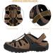 Outpro Men's Premium Sports Sandals - Waterproof Air Padding Hiking & Beach Sandals - EU Size 45 Black/Brown - Buy Online on SooperMarket.com