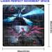 Sabermaster Card Rubber Mat - 2 Player Square Yugioh Playmat | 60x60cm/23.6x23.6inch - Buy Online on SooperMarket.com