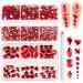 Noverlife 1000PCS Flatback Nail Art Rhinestones Gems  3D Multi Sizes Crystals Diamonds for Nail Design with Wax Pen  Sparkle Nail Beads Nail Charms for Art & Crafts  Makeup & Dressup  Nail Decoration Ruby