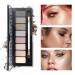 Matte Eyeshadow Palette - 8 Highly Pigmented Colors, Long-Lasting, Professional Nudes, Smoky Eye Shadow Kit with Brush - 0.50 oz (Pack of 2) - Buy Online on SooperMarket.com