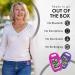 OZO Fitness CS1 Pink Easy Pedometer - Large Display Step Counter for Walking with Clip and Lanyard - Buy Online on SooperMarket.com