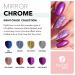 Revel Nail Chrome Glitter Dip Powder 8-Pack - Chip Resistant with Vitamin E and Calcium for DIY Manicure - Buy Online on SooperMarket.com