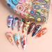 Holographic Nail Foil Transfer Stickers - Colorful Bohemian Designs for Manicure DIY - Buy Online on SooperMarket.com
