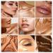 Shimmer Body Oil - Pearl White Highlighter & Illuminator | Glow & Brighten | 4 Color Makeup Glitter Oil with Brush - Buy Online on SooperMarket.com