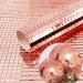 REDODEDO 2400pcs Real Glass Rose Gold Mirrors Mosaic Tiles Sticker for Craft Square Glass Tiles Self Adhesive 5mm by 5mm (Rose Gold)