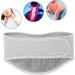 Breathable Neck Wrap for Pain Relief - Light Gray Collar Bandage for Moxibustion Care - Buy Online on SooperMarket.com