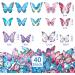 Buy Alegre Butterflies Tortendeco Edible Decorations | 40 Colorful Cake & Cupcake Toppers for Birthdays Weddings & Baptisms - International Shipping Available - Buy Online on SooperMarket.com