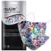 NU R 10pcs Floral 3 Ply Disposable Face Mask Mask with Filter Layer and Elastic Earloop Retail Sealed bags FLORAL-018