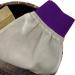 Feel Fine Turkish 100% Raw Cocoon Silk Exfoliating Glove - Purple | Body Scrub, Fake Tan Remover, Natural Glow | Bath Mitt for Men & Women - Buy Online on SooperMarket.com