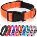 Heele dog collar soft padded neoprene nylon dog collar for small medium-sized dogs and puppies adjustable and reflective collar dog for training orange m: longitudinal 34-52 cm (1 Pack) orange