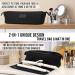 Portable Hair Tools Travel Bag & Heat Resistant Mat - Neoprene, Black | Organizer for Flat Irons, Straighteners, Curling Irons & Accessories - Buy Online on SooperMarket.com
