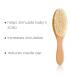 Natemia Wooden Baby Hair Brush - Soft Goat Bristles, Ideal for Newborns & Toddlers, Helps with Cradle Cap - Perfect Baby Registry Gift - Buy Online on SooperMarket.com