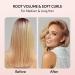 Terviiix 38MM Ceramic Tourmaline Ionic Curling Iron Brush - Volumizing Hot Brush for Root Volume & Loose Curls - Digital Display, 5 Temperatures, Dual Voltage - Rose Gold - Buy Online on SooperMarket.com