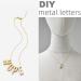 ZVE Mini Alloy Letter Pendant - DIY Crafts Charms for Jewelry Making - 0.9 Inch Alphabet Necklace Bracelet - Heart Gold - Valentine's Day Gifts - Buy Online on SooperMarket.com