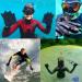 DarkFin Webbed Power Swimming Gloves (1 Pair) for Men and Women - Ideal for Scuba Diving, Snorkeling, Spearfishing, Surfing - Black, Medium/Large - Buy Online on SooperMarket.com