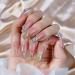 Glossy Fake Nails | Long Stick on Nails with Rhinestones | False Tips Artificial Finger Manicure for Women and Girls Kot-au - Buy Online on SooperMarket.com