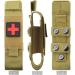 Yoncono Tactical Molle Tourniquet Holder | Portable Military First Aid Equipment Case & Trauma Medical Scissor Pocket #1 - Khaki - Buy Online on SooperMarket.com