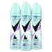Degree Antiperspirant Dry Spray Pure Fresh 3 Count Anti White Marks and Yellow Stains Deodorant for Women 3.8 oz