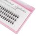 Grafting False Eyelashes 20 Root Soft 60pcs 0.07 C Curl 6D Wave Individual Eyelashes Silk False Eye Lashes Extension Mink Black Tools Handmade (8mm)