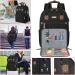 Black Crochet Bag with USB Charging Port - Large Yarn Storage Tote for Knitting & Crochet Projects - Fits 15.6 inch Laptop - Buy Online on SooperMarket.com