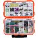 Goture Small Waterproof Fishing Tackle Box - Orange (7.8'' x 4.2'' x 1.8'') - Buy Online on SooperMarket.com