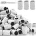 240Grit Nail Sanding Bands for Nail Drill 100Pcs Fine Grit Nail Sanding Bands for Nail Drill with 3/32 Nail Sanding Bit for Natural Nail Sanding Band for Nail Drill Set for Manicure & Pedicure white-240