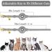 OOPSDOGGY AirTag Cat Collar with Bell - Non Breakaway Leather Kitten Collar with Apple Air Tag Holder - Lightweight Integrated GPS Pet Collars for Girl Boy Cats Small Dogs Puppies (Gray) - Buy Online on SooperMarket.com