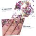 FRCOLOR 1 Glass Chip Nail Filler Metallic Chips for Nail Arts Crushed Irregular Glass Craft Crushed Glass Irregular Glass Glitter Epoxy Crushed Glass Mirror Vase Manicure 3D Small Crystal 0.5X0.3cm Colorful - Buy Online on SooperMarket.com