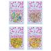 Sprinkletti - Sprinkle Mixes - Pastel Themed Box of 4 pouches - Cake Topper Sprinkles - 4 x 30g Edible Cupcake Decorations - Perfect for Secret Santa gifts Christenings Springtime & Parties