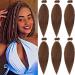 Xusuperb Short Pre Stretched Braiding Hair 16 inch Color 30 Short Easy Braids Extensions Chestnine Brown Kanecalon Kunsthaar 6 Packs Soft Yaki-Textur braids Hair extensions (30#) 40.6 cm (6 Pack) 30#
