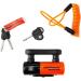 Kryptonite Evolution Compact Disc Lock- Orange 13mm Hardened Steel Shackle with 3 Stainless Steel Keys - Buy Online on SooperMarket.com