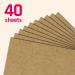 40 Sheets 300 GSM Brown Kraft Cardstock | 8.5 x 11 inches | Heavyweight (110 lb. Cover) - Buy Online on SooperMarket.com