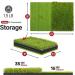 SAPLIZE Foldable Golf Hitting Mat - Portable Indoor/Outdoor Grass Practice Mat | Anti-Deformation Dual-Turf Design - Buy Online on SooperMarket.com