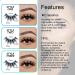 VESHELY Mink Magnetic Eyelashes Kit - 3 Pairs Reusable 3D5D Faux Lashes with Eyeliner | No Glue Needed - Buy Online on SooperMarket.com