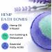 Organic Hemp Bath Bomb Gift Set with Coconut Oil and Shea Butter - Eucalyptus & Lavender Scented for Men and Women - Handmade in USA - 6 Pack - Buy Online on SooperMarket.com