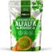 Organic Alfalfa Powder 250g Support Energy and Stress Vegan Keto Green Superfood Supergreen Raw Natural Alfalfa Powder Juice Shots PROELITE