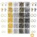 Paxcoo 3200Pcs Jewelry Necklace Repair Kit with Jump Rings  Clasps and Earring Hooks for Jewelry Making Supplies  Earring Making Findings and Necklace Bracelets Repair