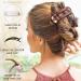 RC Roche Ornament 6 Pcs Womens French Barrette Hair Clips - Firm Grip Beauty Accessory in Clear Brown and Black - Pack of 6 - Buy Online on SooperMarket.com