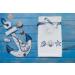 Luxury Ocean Themed Dolphins Fingertip Towels - 6-Piece Set 12x20 Inches - Buy Online on SooperMarket.com