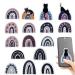 Shenrongtong reusable sedan |16 pieces of atmosphere with a crushed stone structure |Reusable stickers with a gravel structure