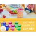 Arrow Home Products Sip A Mug  14oz  6pk - Easy to Grip Plastic Kid's Cup Where the Handle is the Straw - BPA-free with Screw-On Caps Great for Everyday Use  Made in the USA - Assorted Colors - Buy Online on SooperMarket.com