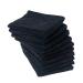 Eurow Microfiber Salon Towel, 16 by 29 Inches, Black, Pack of 10