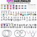 Charm Bracelet Making Kit - 150 Pcs Jewelry Supplies with European Beads, Charms, Snake Chains - Unicorn Gifts Set for Teen Girls and Kids 5-12 - Buy Online on SooperMarket.com